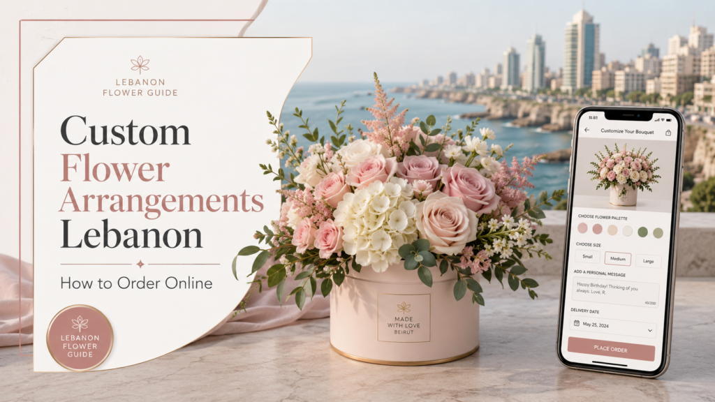 custom flower arrangements Lebanon florist bouquet design