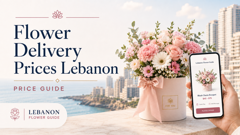flower delivery prices Lebanon bouquet guide with roses and online checkout
