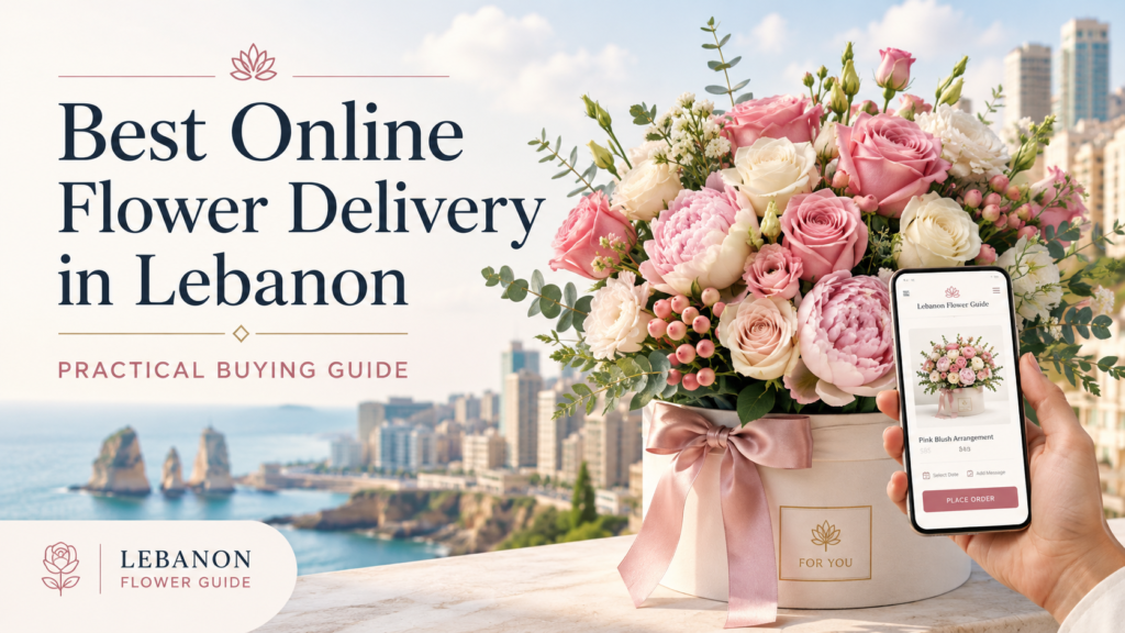 affordable flower delivery Lebanon bouquet with elegant wrapping