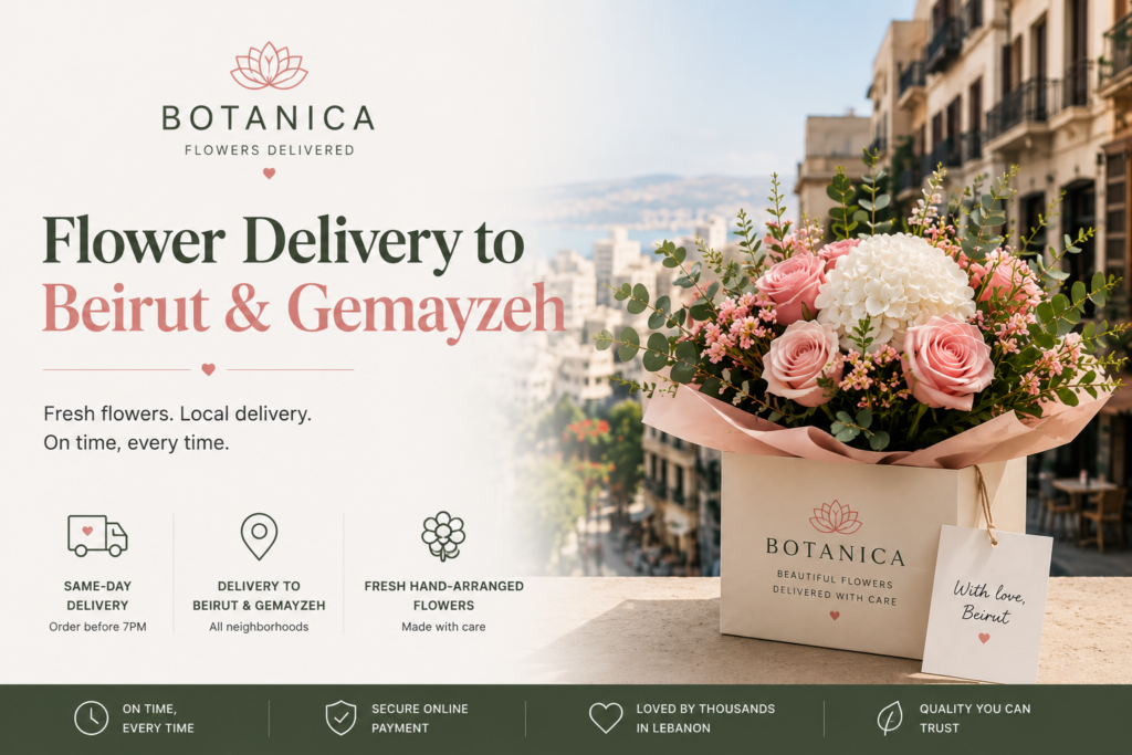 florists in Beirut Gemmayzeh custom bouquet delivery